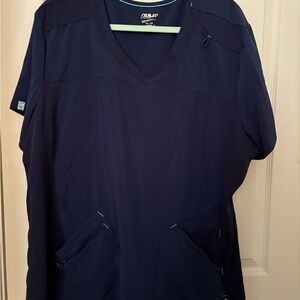Cherokee Navy V-Neck Scrub Top